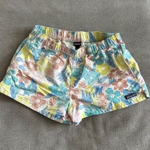 Patagonia Women's Floral Swim Shorts - Blue, Yellow, Pink